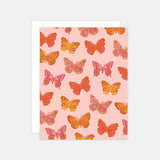Rosy Butterflies Card
