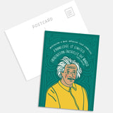 Albert Einstein Postcard