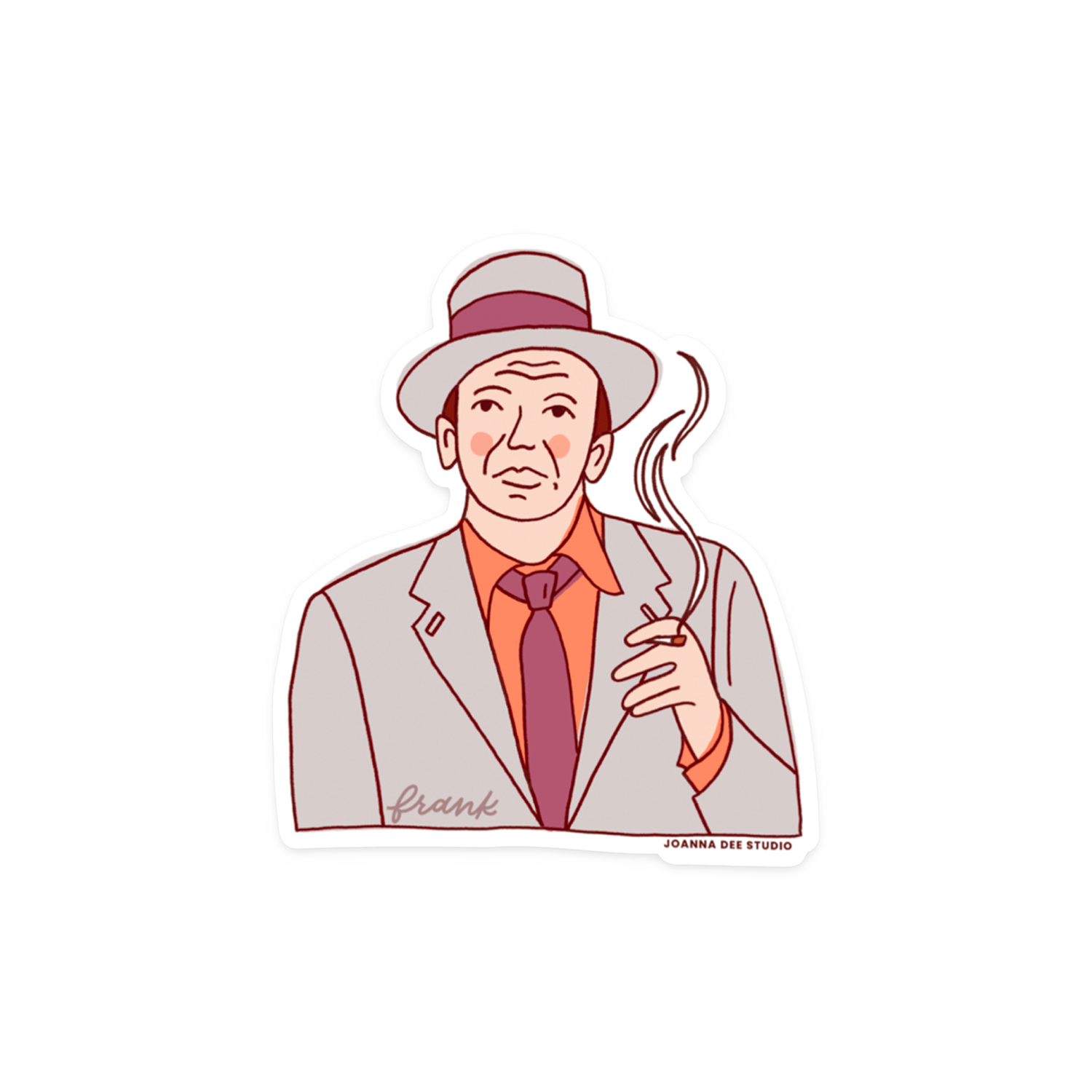 Frank Sinatra Sticker – Joanna Dee Studio