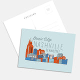 Music City Skyline Postcard