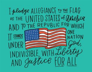 Pledge of Allegiance Art Print