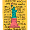 Statue of Liberty illustration print by Joanna Dee. Celebrating the rich history of Lady Liberty in America and the hope she symbolizes for both Americans and immigrants.